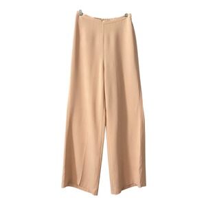 Forte Forte Italy Yogurt Peach Wide Leg Trousers Pants Old Money Size Small